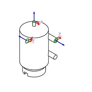 M_空氣分離器帶過濾器 - 切面 - 50-65 mm - 螺紋