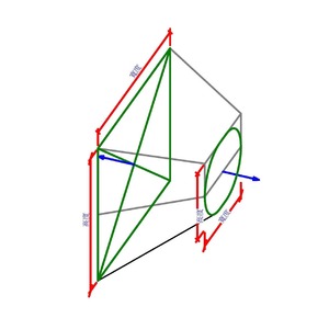 M_矩形接橢圓形轉接頭 - 長度