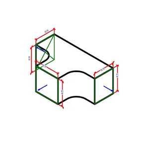 M_矩形 T 接頭 - 圓角
