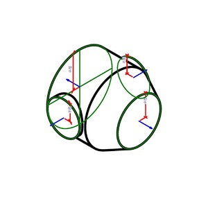 M_圓形交叉帶轉接頭 - 直式