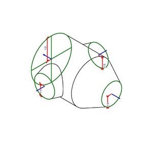 M_圓形交叉帶轉接頭 - 錐形