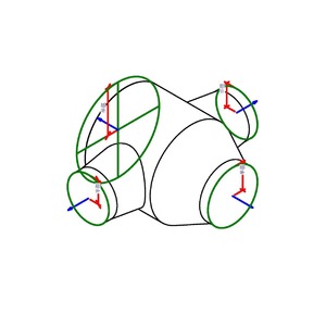 M_圓形轉接頭錐形交叉 - 180 度 - DTL
