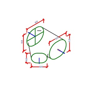 M_橢圓形 T 接頭 - 側向 - 錐形