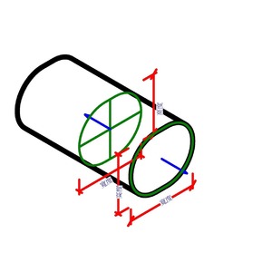 M_橢圓形接頭 - 直式
