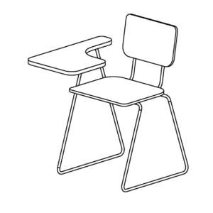 M_椅-扶手上附書寫板