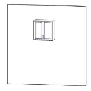 M_上層櫥櫃-有玻璃雙門-牆