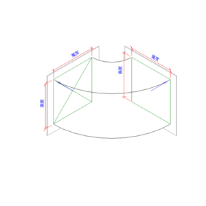 矩形中半徑彎曲-法蘭_V18