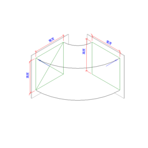 矩形中半徑彎曲-法蘭1_V18