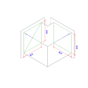矩形方形彎曲-法蘭1_V18