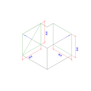 矩形方形彎曲-滑動接頭_V18