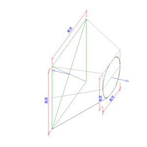 矩形轉橢圓形接頭_V18