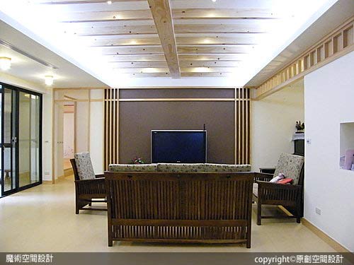 [魔術空間設計]室內設計作品-原創空間設計-實木和室設計 日式別墅現代融合傳統