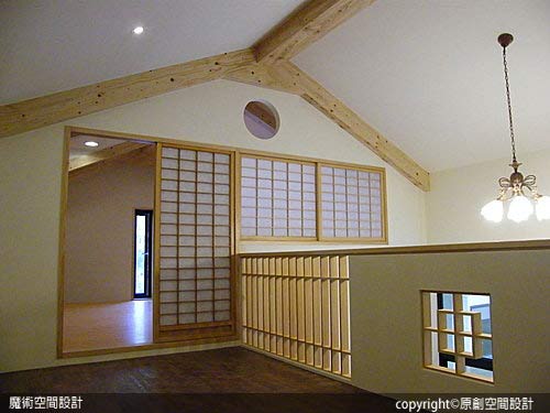 [魔術空間設計]室內設計作品-原創空間設計-實木和室設計 日式別墅現代融合傳統