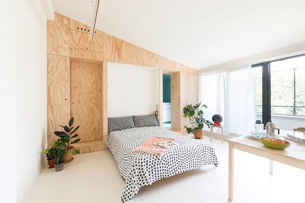 Custom-plywood-wall-unit-hides-bathroom-murphy-bed-and-kitchen.jpg
